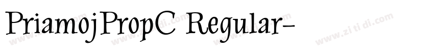 PriamojPropC Regular字体转换